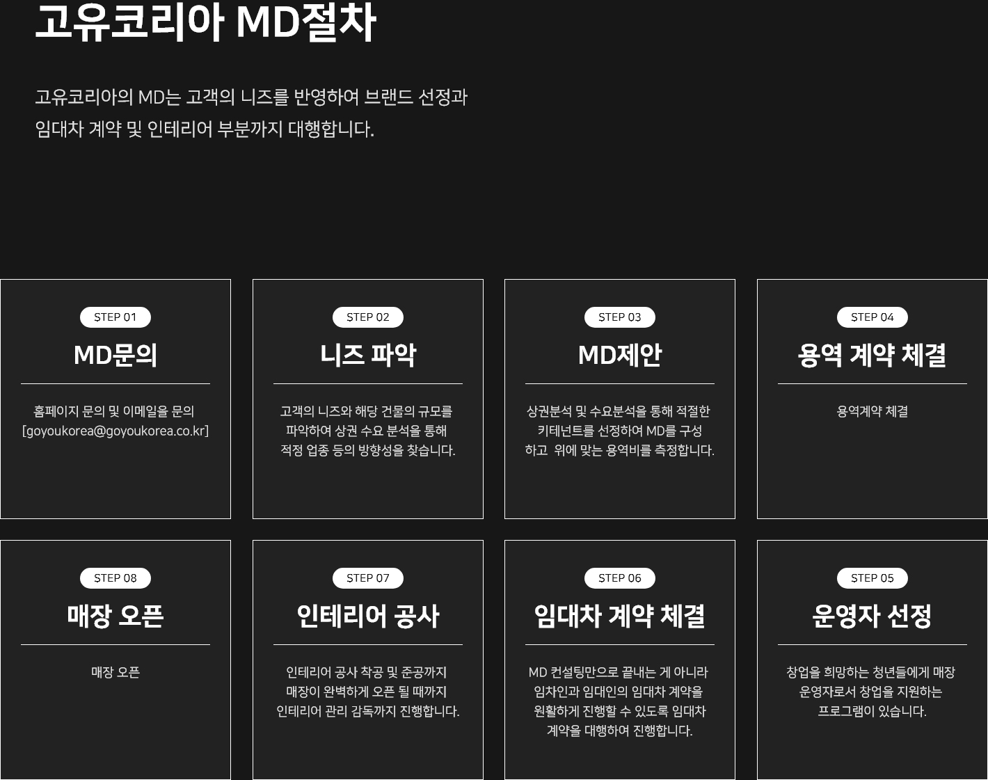 MD컨설팅 안내 이미지